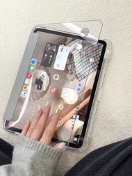 iPad 12.9  pro12.9 เคสไอแพด gen10 gen9 gen8 gen7 iPad case 10.5 2019 Air3 พร้อมช่องเสียบปากกาฝาหลังใส กรณี Air4 10.9 Air5 pro11 ipad เคส 9.7 ฝาครอบป้องกัน iPad gen5 gen6 เคส