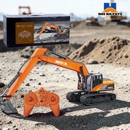 HUINA 1551 RC Excavator 1:14 15CH Alloy Hydraulic Construction Truck 680° Rotation Remote Control To