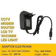 24V 1A Switching Power Supply adapter Charger Jack DC 5.5mm