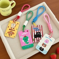 Cute Card Holder with Lanyard - Girls' ID Badge Case & Kpop Photo Card Protector  Pemegang Kad Comel
