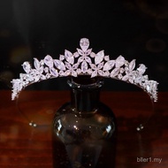 Mahkota Zirkon Mewah Super Berkilat Puteri Hari Lahir Elegan Tiara Pengantin Mahkota Mahkota Aksesor