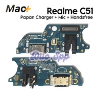 Realme C51 Mic + Handsfree Charger PCB Connector Board / RMX3830 - Flexible Flexible Flexible Connec