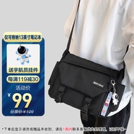 维多利亚旅行者斜挎包男士单肩包潮流胸包运动休闲邮差包多功能单肩背包大容量机能包包挎包女V5066