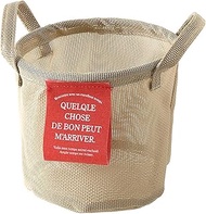 HEADS MES-RMB3 HEADS Baskets Diameter 6.3 x 5.9 inches (16 x 15 cm), M, 6 Pieces, Beige, Mesh, Round