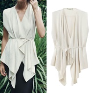 BrokenWhite Sleeveless Cardigan 77225 76445 (AZ)