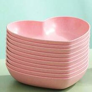 1/5/10pcs Heart Shaped Plate Set, Suitable For Valentine's Day, Snack Plate, Dessert Plate, Cake Pla