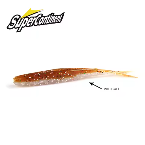 2023 Supercontinent HP MiNNOW small soft squid tail fish 75mm road soft bait 1.8g 15pcs Temptation f