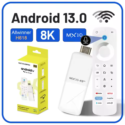 MX10 K9 PRO Allwinner H618 tv stick magic fire win usb alexa voice remote tv stick