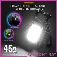 COB USB Rechargeable Work Lamp Mini Keychain LED Light Strong Magnetic Mini Lamp Emergency Light Lam