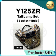 Yamaha Y125ZR Y125 ZR 125ZR Rear Tail Lamp Tail Light Assy - Tinted Black Taillamp Taillight Socket 