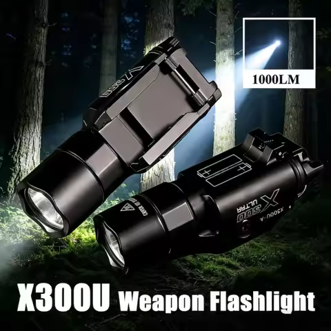 Tactical X300U LED Flashlight G17 G18 G19 Pistol Hanging Hunting Scout Gun Accessories Equipment Fit