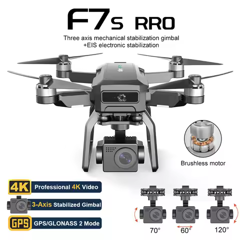 SJRC F7S/F7 Drone 4K HD Camera GPS EIS Electronic Stabilization Gimbal Helicopter 5G Repeater 3KM Im