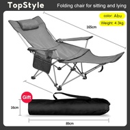 TopStyle Kursi Lipat Kursi Outdoor Wilderness Camping Recliner Bantalan 150Kg Tersedia Kualitas Ting
