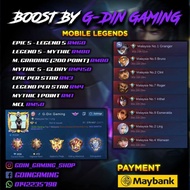 BOOSTING/ JOKI RANK ACCOUNT MOBILE LEGENDS MLBB SERVICE EPIC LEGEND MYTHIC