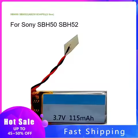 High Quality SBH50 SBH52(AB291634PG)(2 line) Replacement Earphone Battery For Sony SBH50 SBH52 115mA