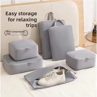 Travel Digital Cosmetic Toiletry Shoe Storage Bag Set 6-Piece Suit for Clothes And Shoes Organizatio