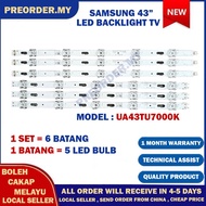 UA43TU7000K SAMSUNG 43"  LED TV BACKLIGHT(LAMPU TV) SAMSUNG 43 INCH LED TV BACKLIGHT UA43TU7000 43TU