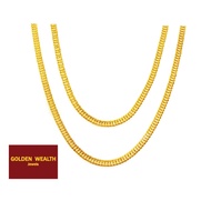 🎁916 Gold Chain Rantai Leher Lipan Emas 916
