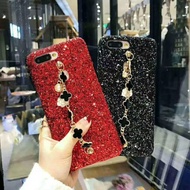Hc glitter flower Oppo A7 A5S A12 F9 A11k Neo 7 A33w A37 A37f neo 9 A1k C2 f1s A59 glitter chain