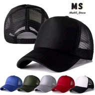 Plain baseball cap, mesh cap, plain trucker cap, plain mesh cap, plain adult cap, distro cap