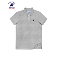 Beverly Hills Polo Club Kids Boy’s Jacquard Polo Shirt in Gray GS1543