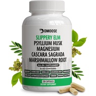 16 in 1 Slippery Elm Bark Supplement for Women & Men - Probiotic, Psyllium Husk, Cascara, Magnesium 