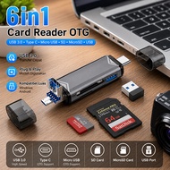 OTG 6in1 Card Reader USB 3.0 Micro Type C SD Card MicroSD USB ZXX - Z61