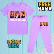 Kpop Demon Hunters Kids Jogger T-Shirt Set - Latest Golden Huntrix Kids Jogger Shirt and Pants Set w