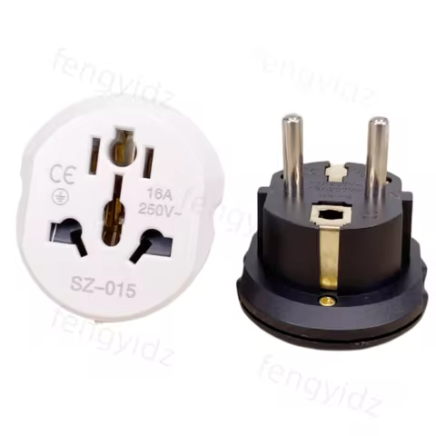 US To EU Plug Adapter FR AU US UK To EU Euro Korea Universal Travel Adapter Plug Adapter 2Pin 4.8mm 