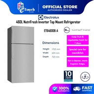 Electrolux 2 Doors Inverter Refrigerator - Nutrifresh (460 L) ETB4600B-A peti ais fridge