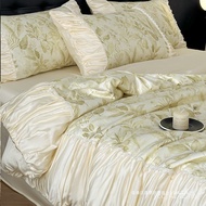 Machine Silk Quilt Silk Single Day Thin Ice Double Wash Summer Quilt Silkable Four-Piece Set Air Con