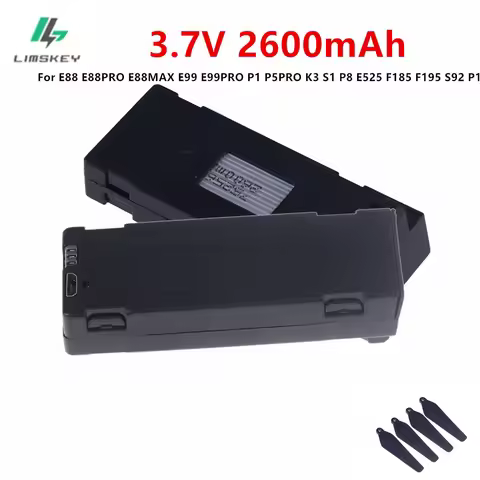 For E88 Battery Rechargeable Battery 3.7V 2600mAh For RC Drone E88 E88PRO E88EVO E525 E99 P1 Li-po B