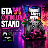 3D Printing GTA VI Universal PS5 & Xbox Handle Bracket Neon Game Display Stand Game Accessories
