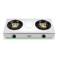  เตาแก๊สสแตนเลส 2 หัว หัวเตาเหล็ก รุ่น HMEL-GRILL-021