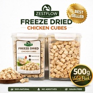 FREEZE DRIED BOOSTER GEMUK CAT FOOD CHICKEN CUBE / CHICKEN LIVER EGG YOLK / CHICKEN SALMON CAT GRASS