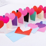 20 colorful 3D mini heart cards for Valentine's Day, love lovers, congratulating March 8, October 8,