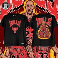 THE HOOP APPAREL BULLS BIG 3 GRAPHIC COTTON TSHIRT FOR MEN AND WOMEN