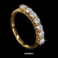 925 Moissanite Ring Bracelet S925 Silver Seven Diamonds Gold Wedding Ring Female