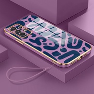 HP Phone Case For Samsung Galaxy A32 4G A32 5G Case Colorful Striped Pattern Phone Case Layered Stra