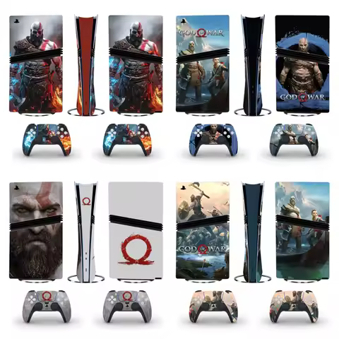 God of War Game PS5 Pro Digital Skin Sticker Decal Cover for Console and 2 Controllers New PS5 Pro S