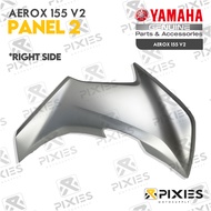 YAMAHA AEROX V2 GENUINE SPARE PART FAIRINGS FLAIRINGS PLASTIC PARTS KAHA MATTE SILVER FIND YOUR TRIP