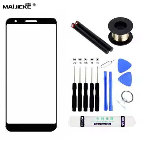 2in1 Screen Front Outer Glass With OCA For Google Pixel 7 Pro 6A 6 Pro 5A 5 Touch Screen Panel Repla