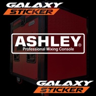 Cutting sticker hardcase box sound system ashley mixer console. audio sticker with ashley mixer logo