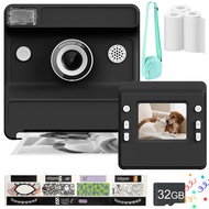 Kids Camera Instant Print 1080P Digital Photography Funny Toy For Kids Age 3-12