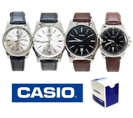 นาฬิกาข้อมือcasio สายหนังสีน้ำตาล/ดำ มีวันที่ นาฬิกาcasioผู้หญิงและผู้ชาย นาฬิกาคู่รัก คาสิโอ้สายหนัง RC640