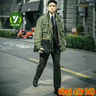 Áo Khoác Lính Philaket - Nato - M65 Hàng Kaki Xịn 2 Lớp Full Size 50kg - 100kg