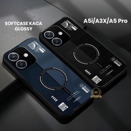 Glass Softcase oppo A5i / A3X A5 PRO - Casing hp oppo A5i - Glossy Glass Softcase oppo A5i (U 571)