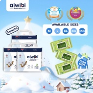 (3 Pack) Aiwibi Natural Premium Big Pack Diaper Pants, Baby diaper, Ultra-thin, Soft diapers -- M/L/