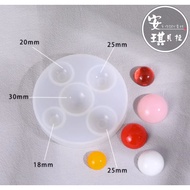 [Angel Bella DIY Handmade] MJ88 Large Hemisphere Semicircle Mirror Silicone Mold Suitable For Crysta