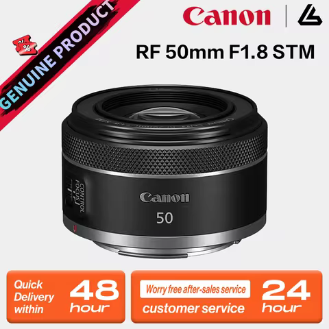 Canon RF 50mm F1.8 STM Autofocus Prime Lens Wide-Angle for Full Frame Mirrorless Camera EOS R RP R5 